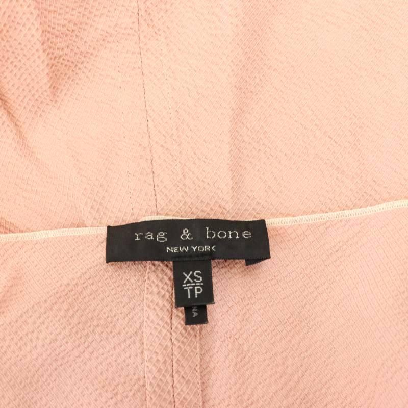 ラグ&ボーン RAG&BONE サイドボタンキャミソールブラウス XS ピンク 