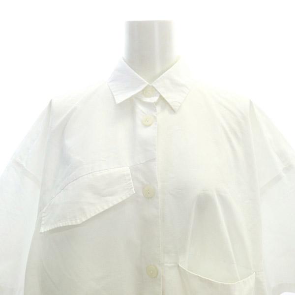 ナゴンスタンス nagonstans 23SS asymmetry half-sleeves shirt シャツ