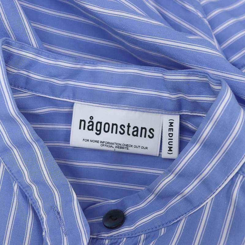 ナゴンスタンス nagonstans 23SS ストライプフレアシャツ 長袖  