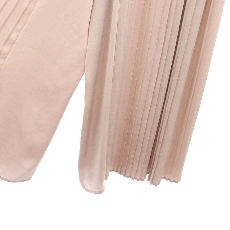 ブラーミン BRAHMIN マイクロサテンギャザープリーツワイドパンツ  