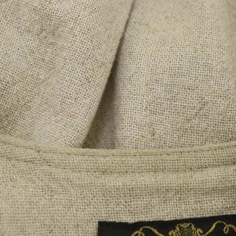 カルドファブリカ cardo fabrica リネン混 ジャケット ノーカラー V  