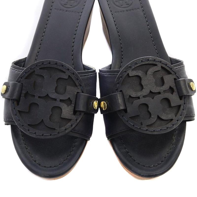 Tory Burch ミュール サンダル スエード 黒 サイズ7