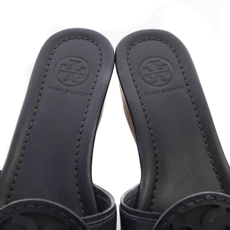 トリーバーチ【美品】黒人気ウェッジヒール24.5センチ