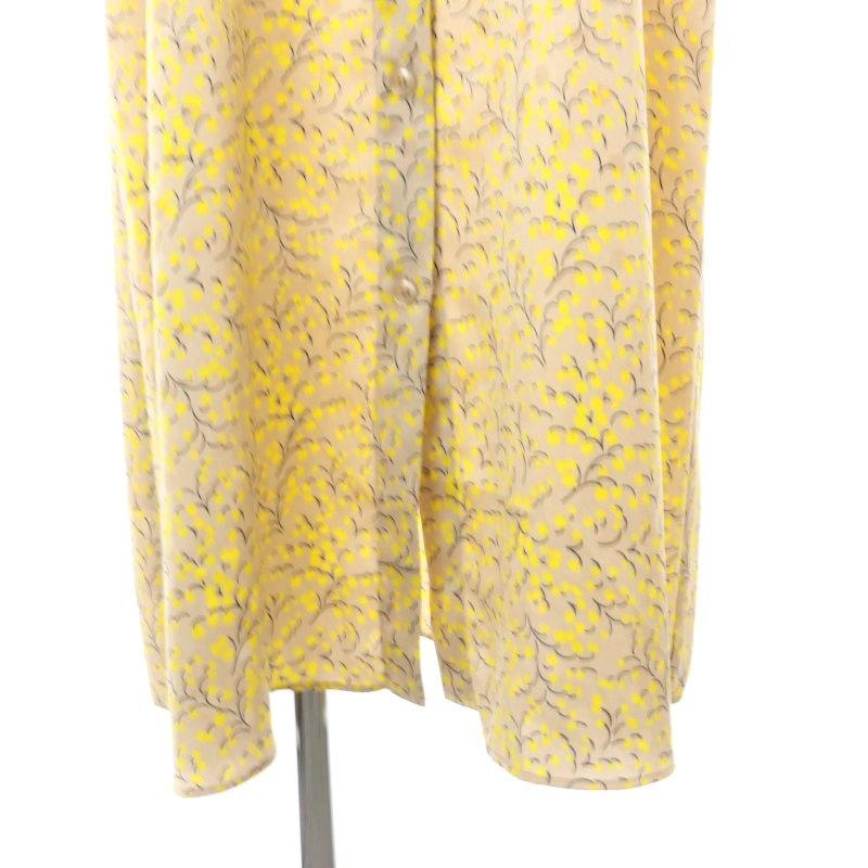 アルアバイル allureville サテンジャガードミモザパフスリーブ  