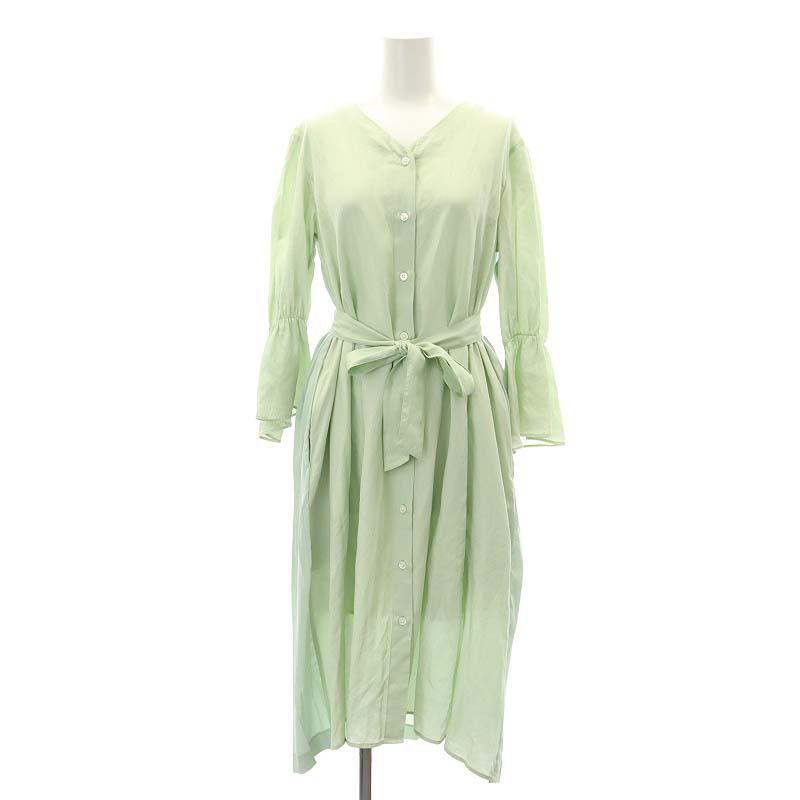 23区 オンワード樫山 バックプリーツワンピース 長袖 ロング シルク混  