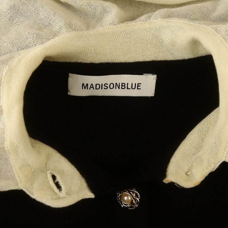 マディソンブルー MADISONBLUE バイカラーラウンドポロニットドレス  