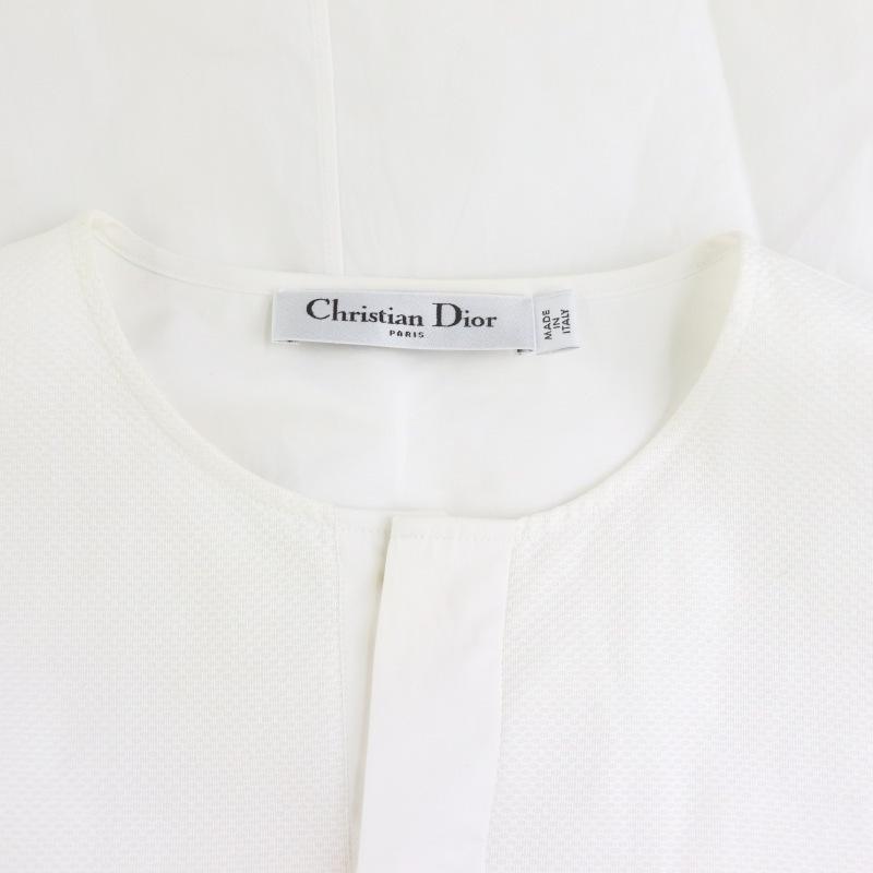 クリスチャンディオール Christian Dior bee刺繍 シャツ 長袖 F34 白 