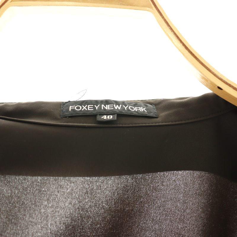 フォクシーニューヨーク FOXEY NEW YORK ジップアップシャツ フォクシーニューヨーク FOXEY NEW YORK ジップアップシャツ