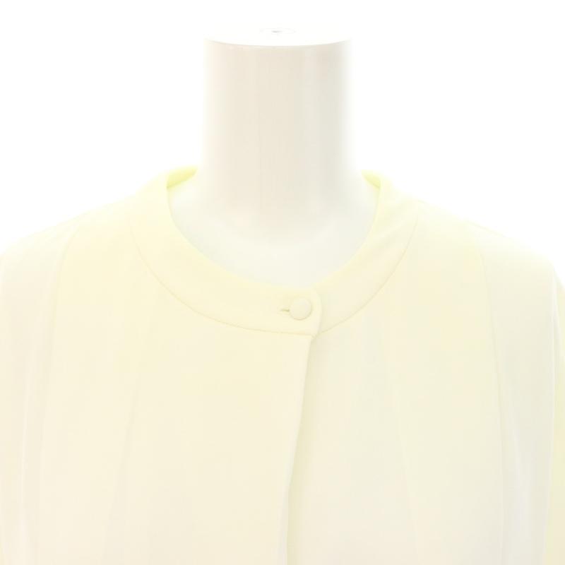 エンフォルド ENFOLD ソフトジョーゼットプリーツワンピース 膝丈 長袖