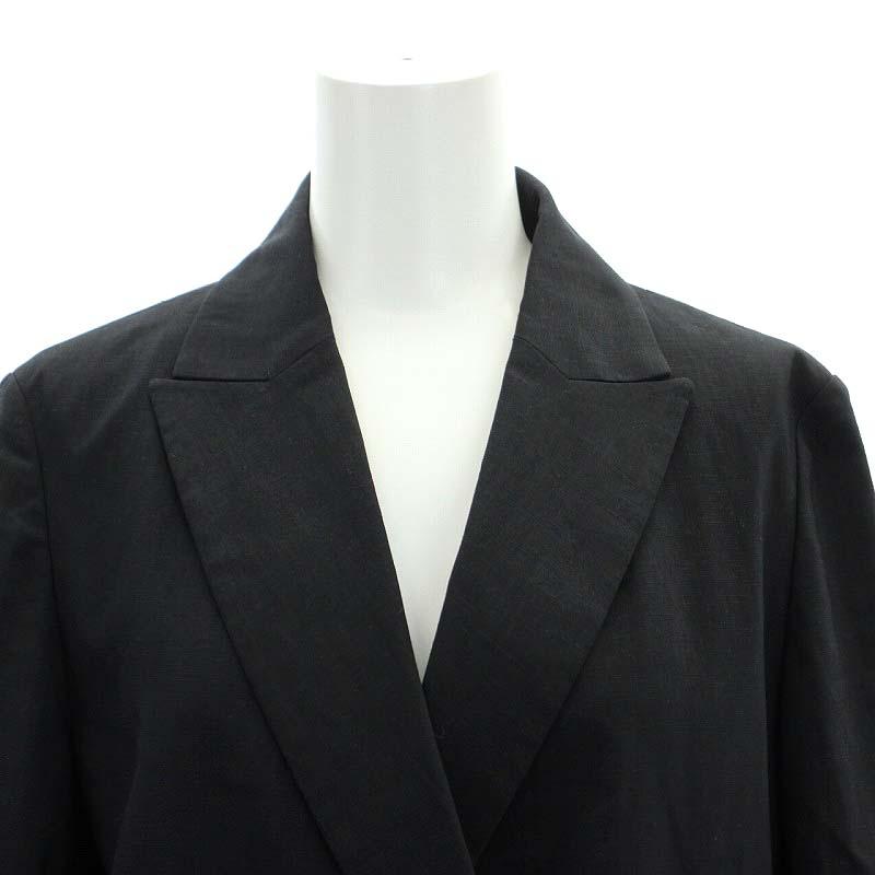 ノーブル NOBLE 23SS 麻ストレッチピークドラペルダブルジャケット  