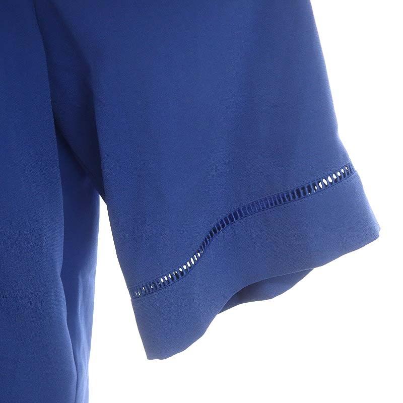 theory luxe 24SS Flow Pia タックテーパードパンツ 紺 theory