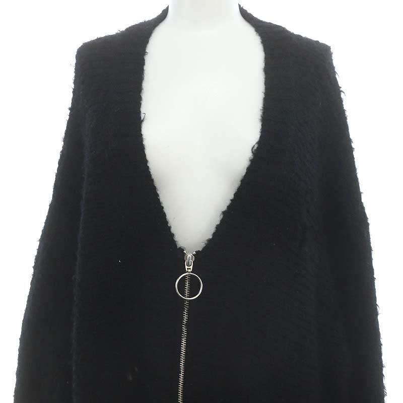doublet ZIP UP YARN CARDIGAN ブラック