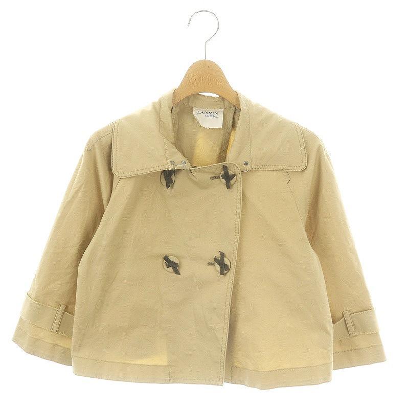 ランバンオンブルー LANVIN en Bleu ジャケット 七分袖 リボンボタン 