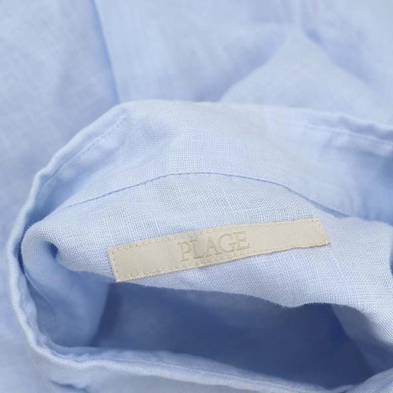 プラージュ Plage 24SS Linen Short シャツ 長袖 リネン ドロップ 