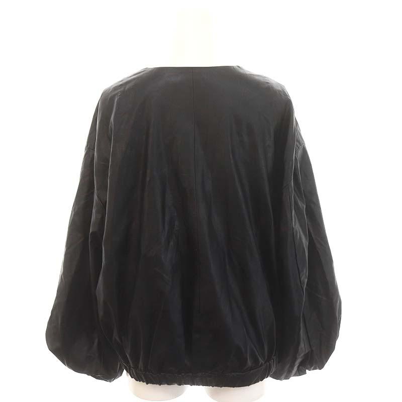 TOMORROWLAND 合成皮革 ブラックジャケット サイズ36 TOMORROWLAND