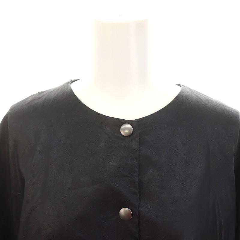 トゥモローランド TOMORROWLAND フェイクレザーブルゾン ジャケット