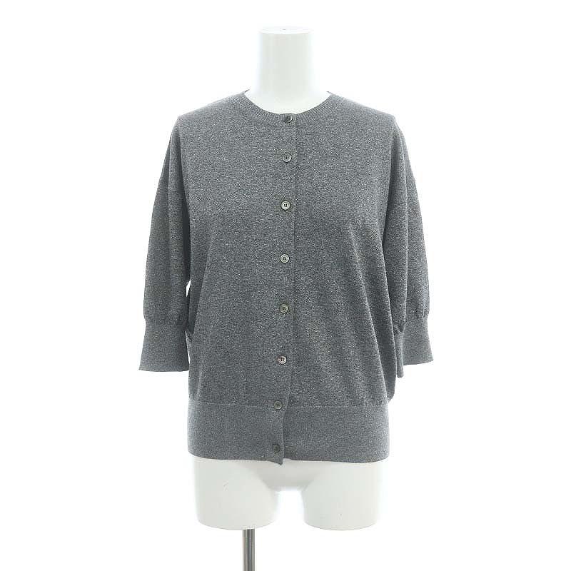 イエナ IENA 24AW LEVITA クルーカーディガン ニット 七分袖 ラメ F 