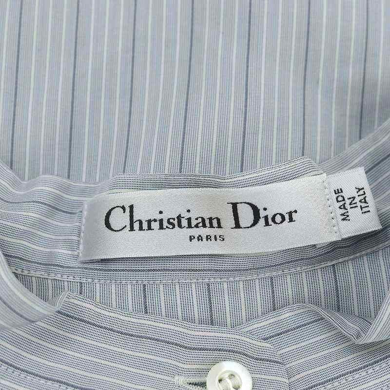 美品 クリスチャンディオール レース パフスリーブ Tシャツ 水色 ブルー 美品 クリスチャンディオール レース パフスリーブ Tシャツ 水色