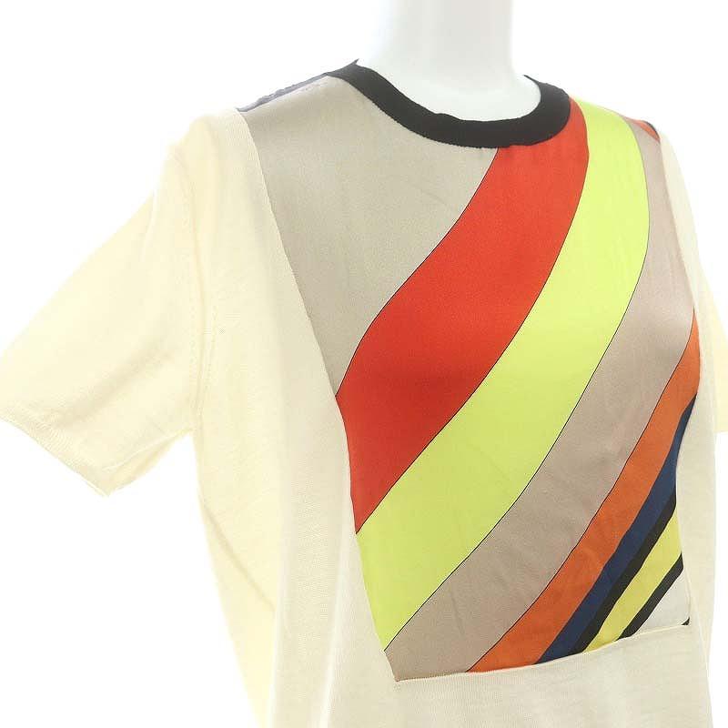 エミリオプッチ EMILIO PUCCI ストライプ柄半袖ニット サマーセーター 