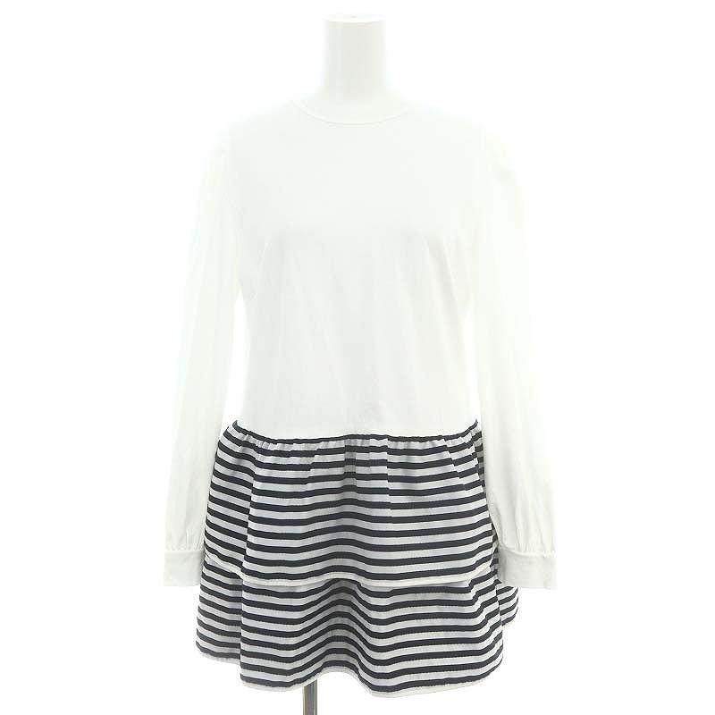 ボーダーズアットバルコニー BORDER TIERED TOP カットソー チュニック 