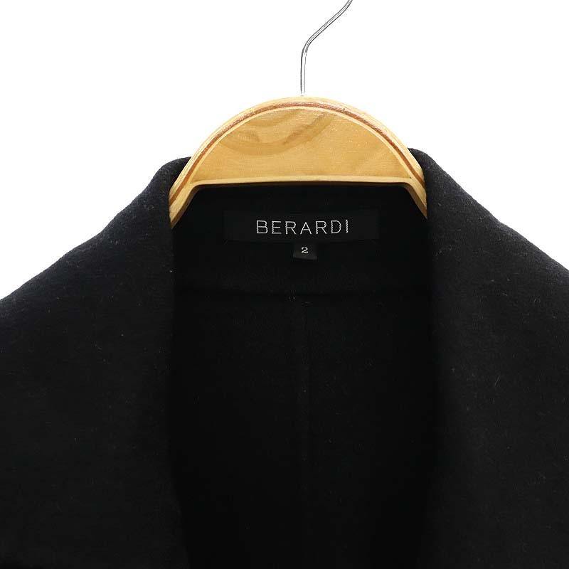 BERARDI ベラルディ ウールカシミヤコート アウター ロング 2 黒 