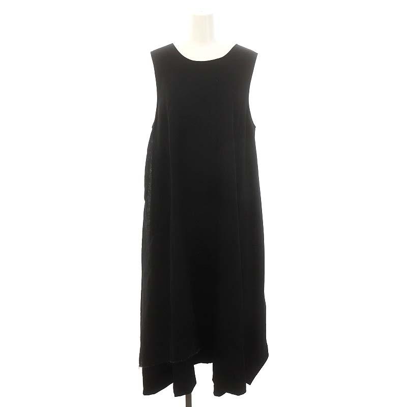ワイズ ヨウジヤマモト WOOL GABARDINE GATHERED DRESS WITH STRAPS 
