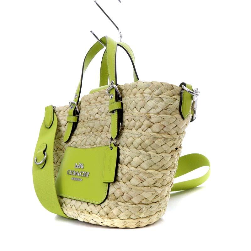COACH（コーチ） ストロー スモール かごバッグ トートバッグ