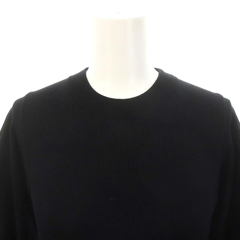 エストネーション 22AW パフニットファブリックコンビワンピース
