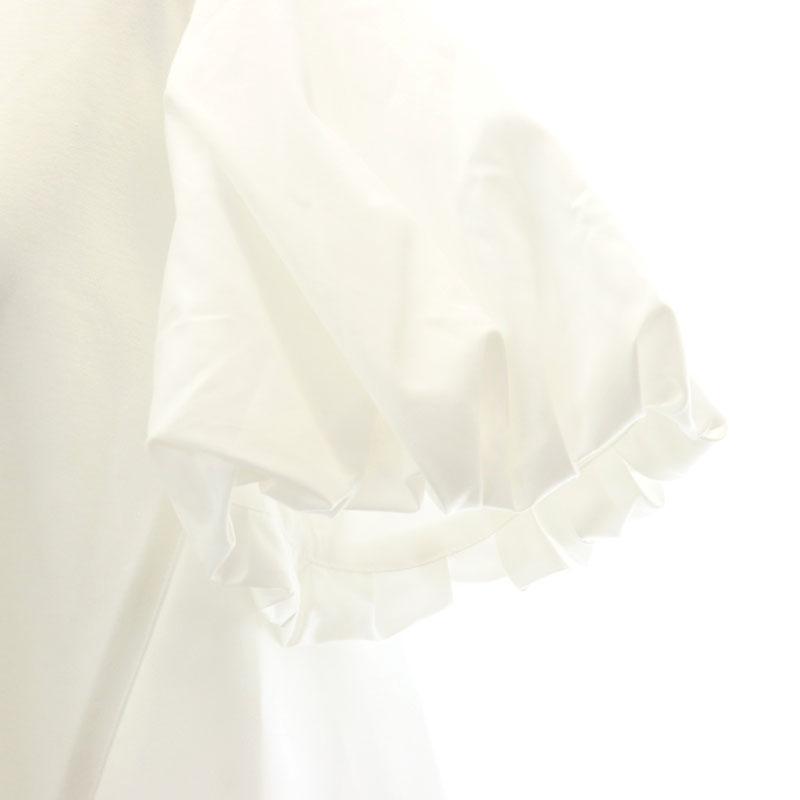 ヨーコチャンYOKO CHANバルーンスリーブカットソー白 ホワイトパフスリーブ