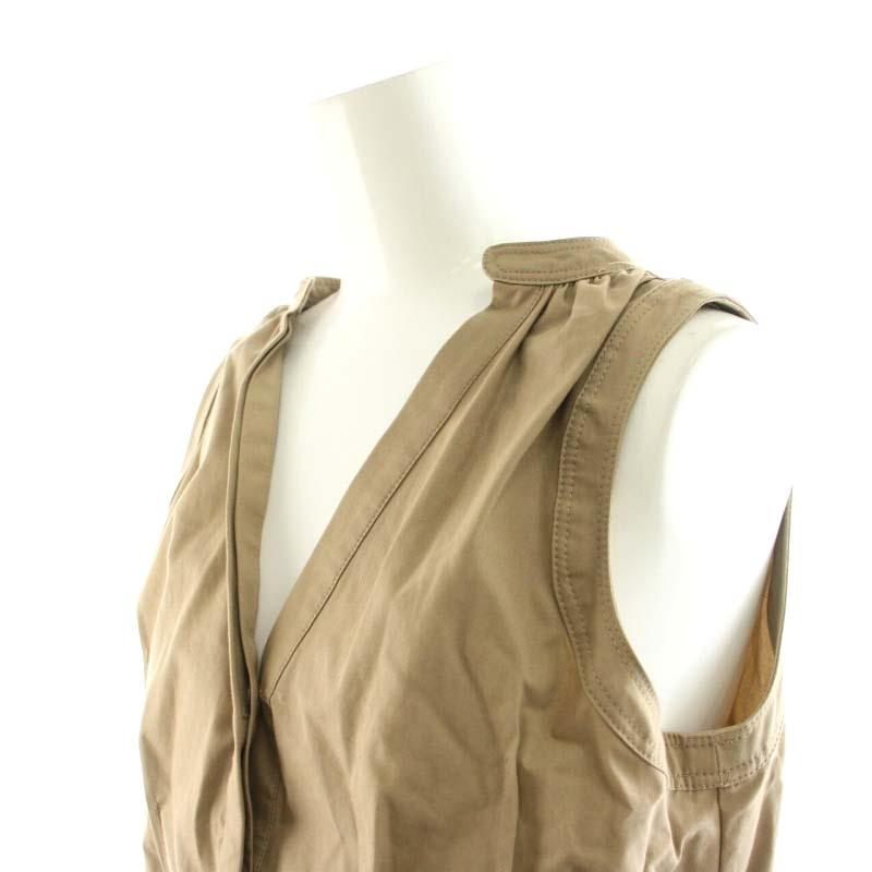 カーサフライン CASA FLINE ブラウジングノースリーブシャツワンピース  