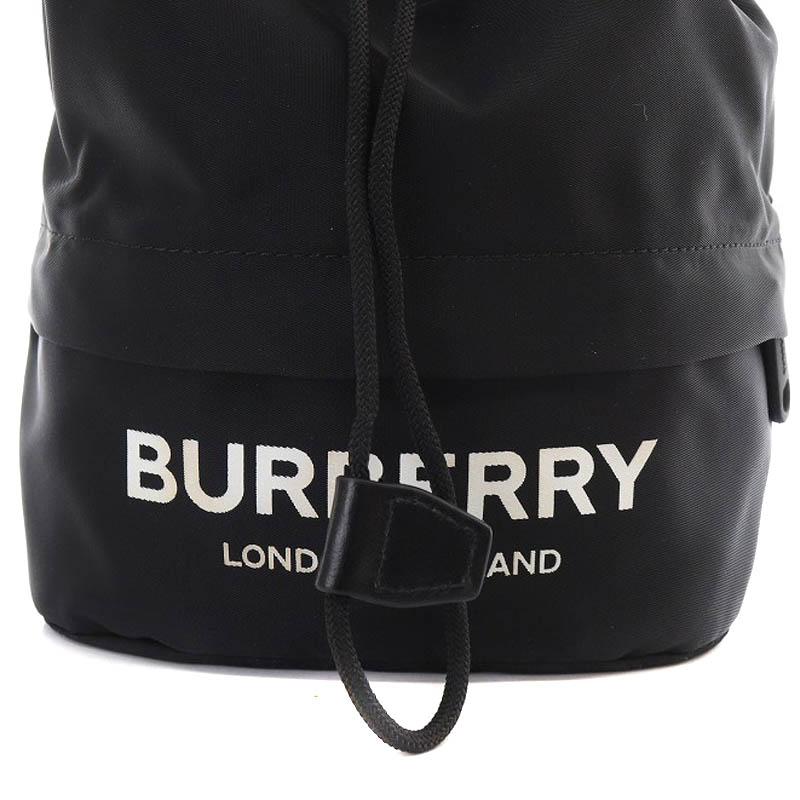 【美品】BURBERRY バーバリー 巾着 レザー 本革 リュック ブラック BURBERRY（バーバリー） Baby Changing Backpack バックパック