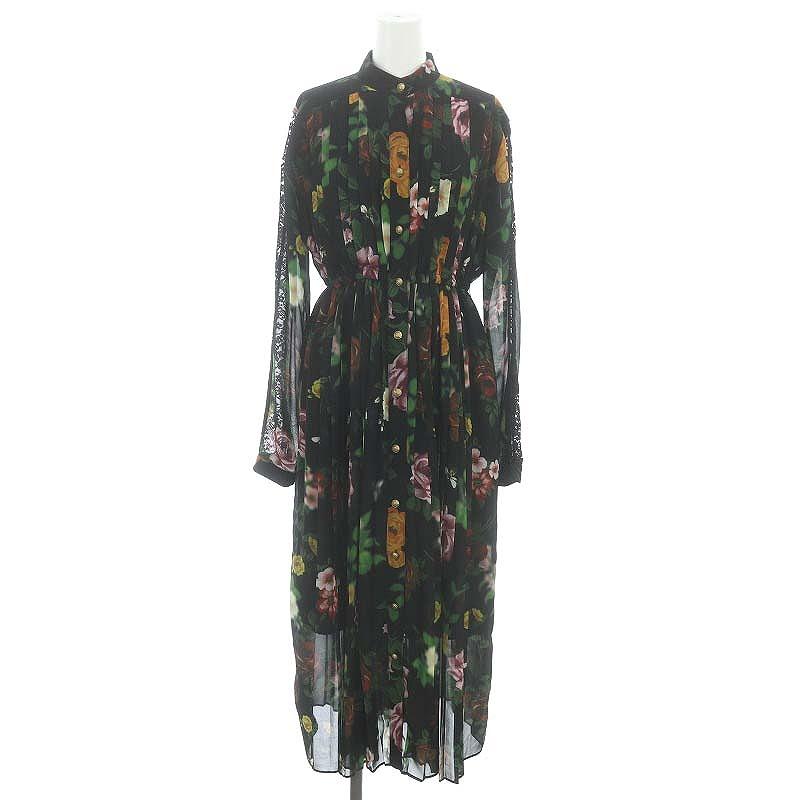 アメリヴィンテージ Ameri VINTAGE カラーフラワードレス ワンピース  