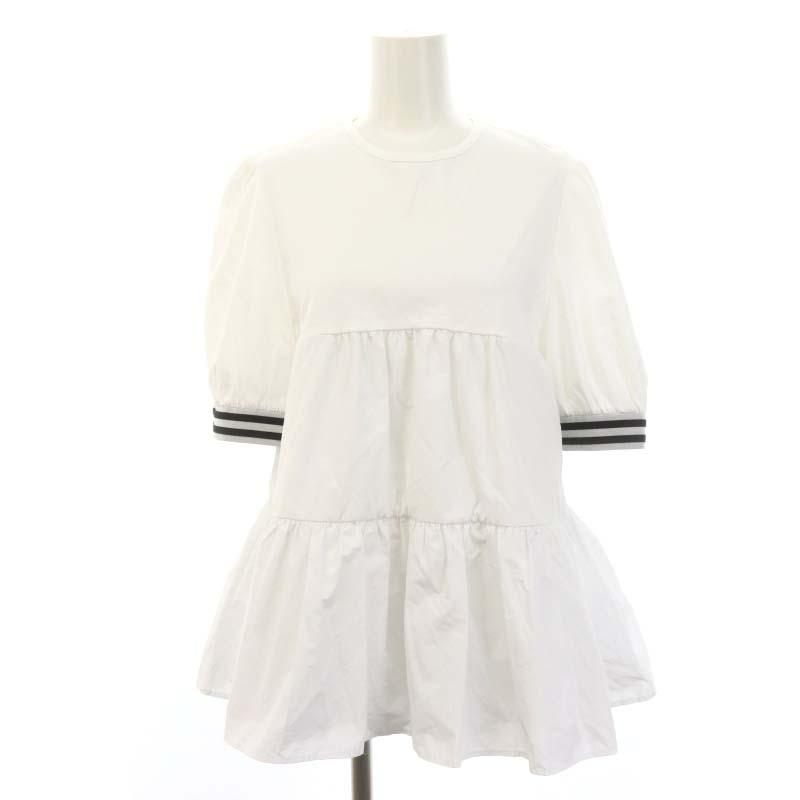 ボーダーズアットバルコニー 23SS 伊勢丹別注 パフスリーブティアード  