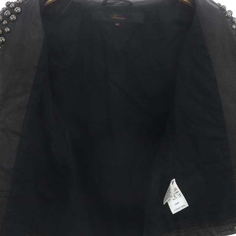 RAWTUS SQUARE HEM CARDIGANドレープレザーカーデ ィガン RAWTUS