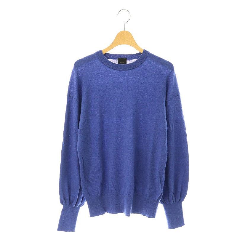 23AW Spick&amp;Span クルーネック ボリュームスリーブニット 黒 Spick & Span - 23AW Spick&Span クルーネック ボリュームスリーブ