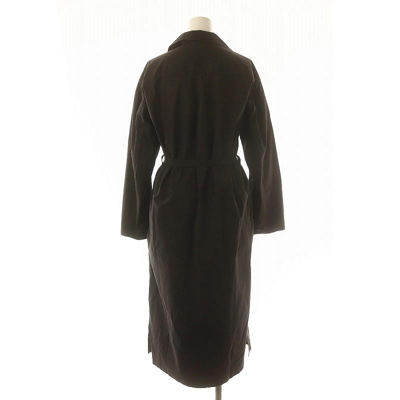 オーラリー AURALEE シャツワンピース ロング 長袖 オープンカラー 0  