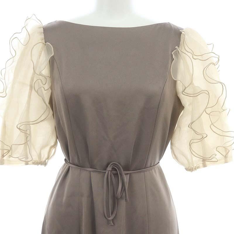 フレイアイディー FRAY I.D 24SS ラッフルフリルスリーブドレス ロング  