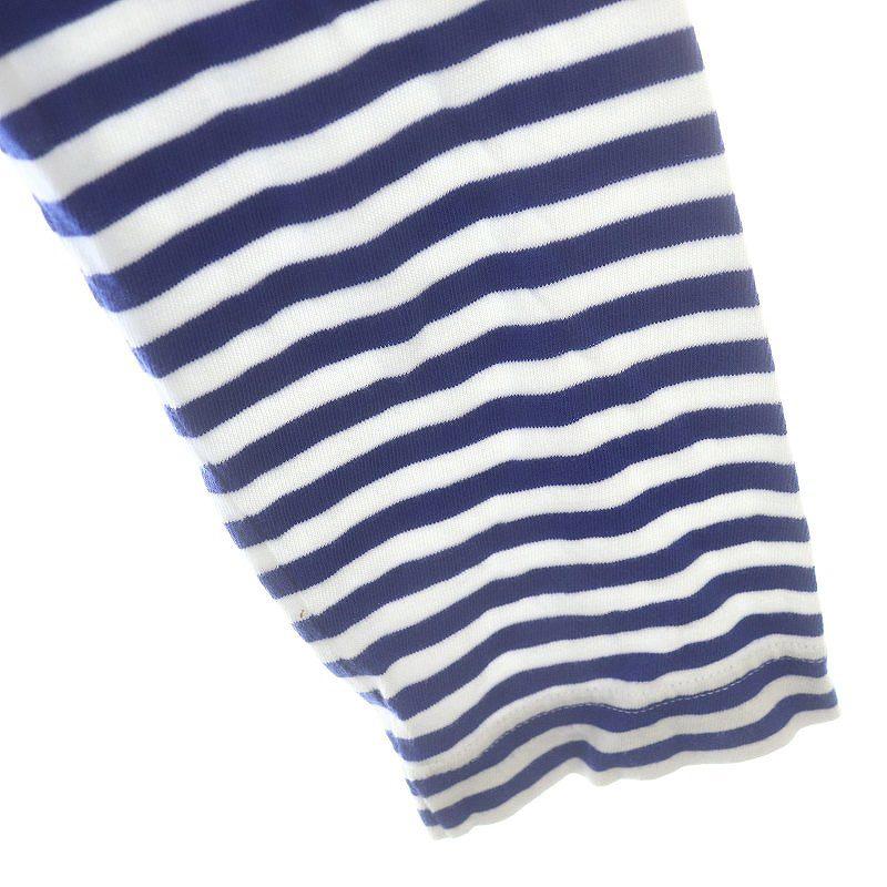 マディソンブルー MADISONBLUE ワッペン付き ボートネック ボーダーT 