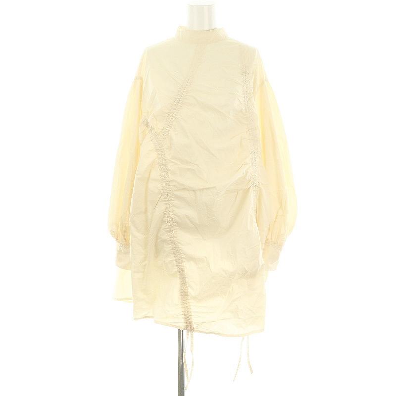 SLY スライ SHIRRING MOCK NECK ドレス ワンピース チュニック 膝丈 