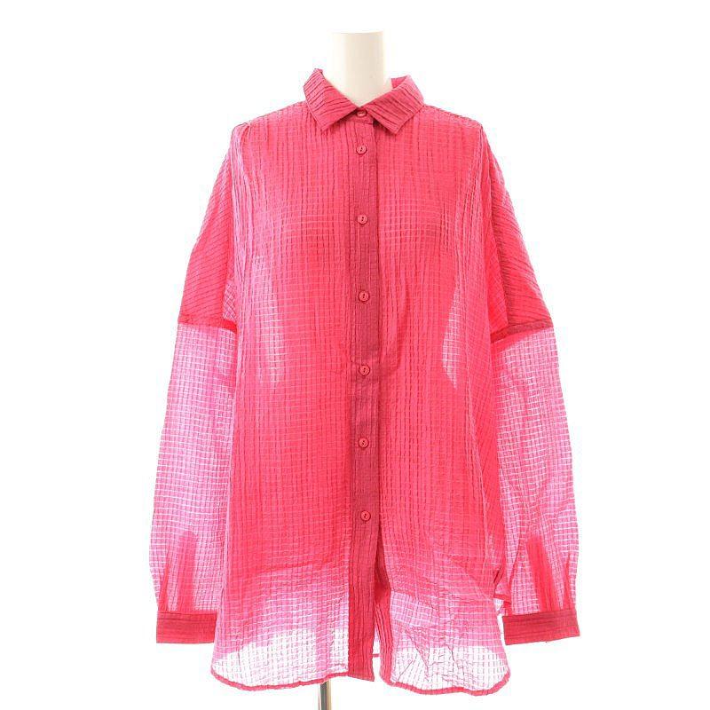 GENE HEAVENS/シアードビー 2WAYラップシャツ/ピンク 未使用品 ジーンヘブンズ GENE HEAVENS シアードビー 2WAYラップ