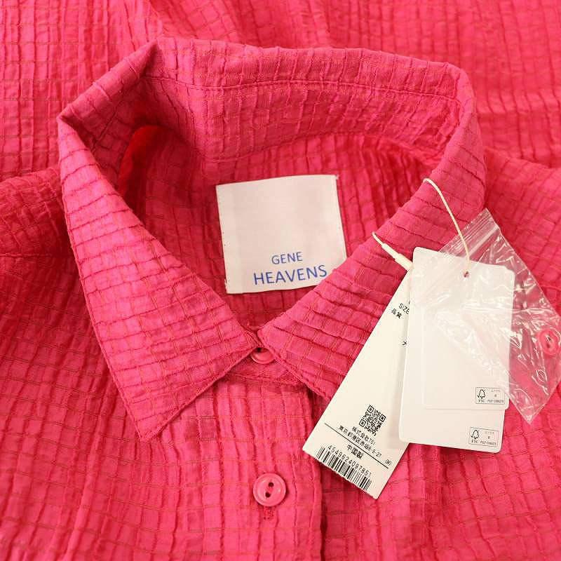 GENE HEAVENS/シアードビー 2WAYラップシャツ/ピンク 未使用品 ジーンヘブンズ GENE HEAVENS シアードビー 2WAYラップ