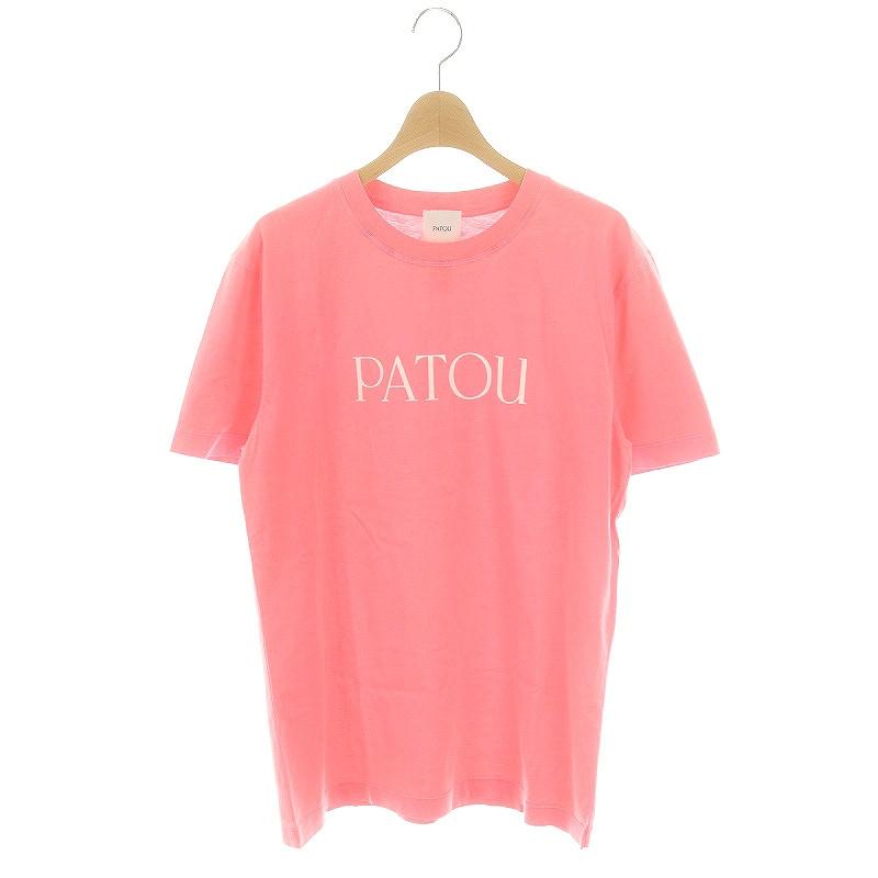 パトゥ PATOU コットンロゴTシャツ カットソー 半袖 S ピンク /HK □OS 
