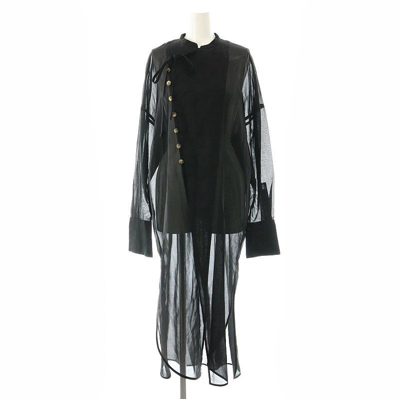 ENFOLD 黒 長袖シャツ 38