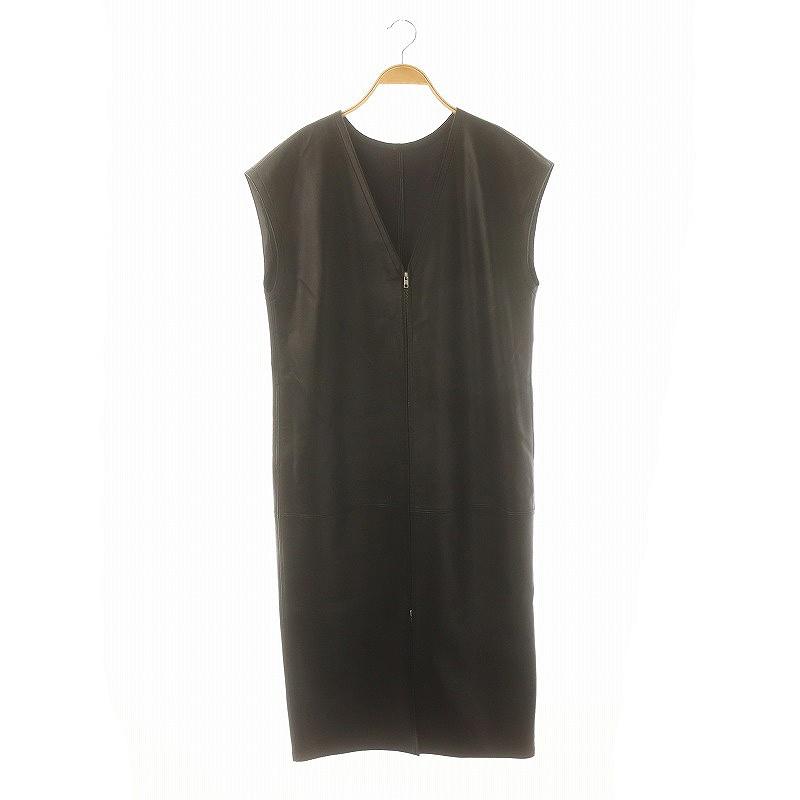 ルシェルブルー LE CIEL BLEU 22AW フェイクレザージレドレス 