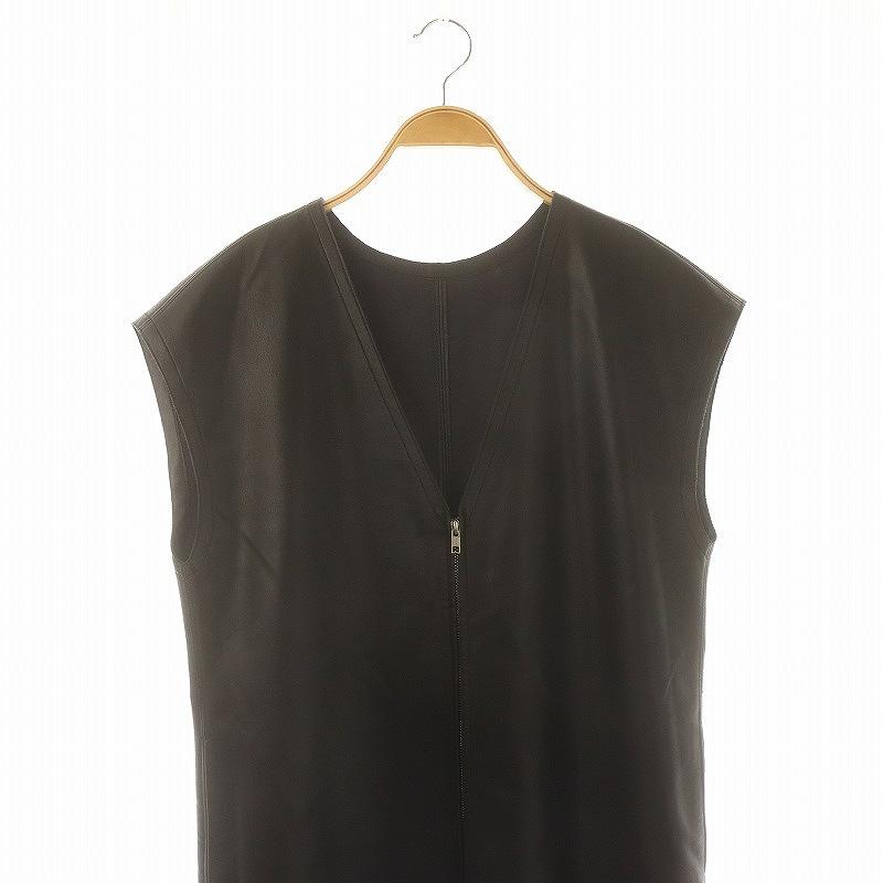 ルシェルブルー LE CIEL BLEU 22AW フェイクレザージレドレス  