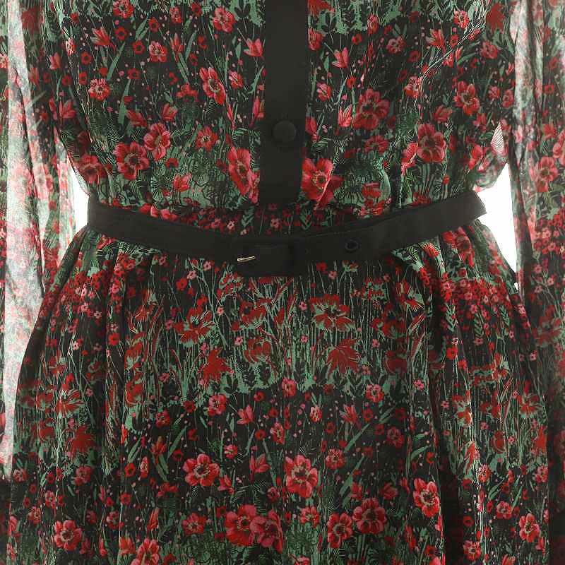 未使用品 アナイ 22AW ティアードフラワープリントワンピース ロング  