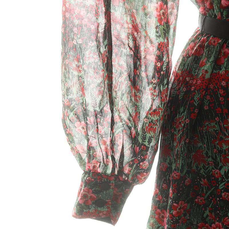 未使用品 アナイ 22AW ティアードフラワープリントワンピース ロング  