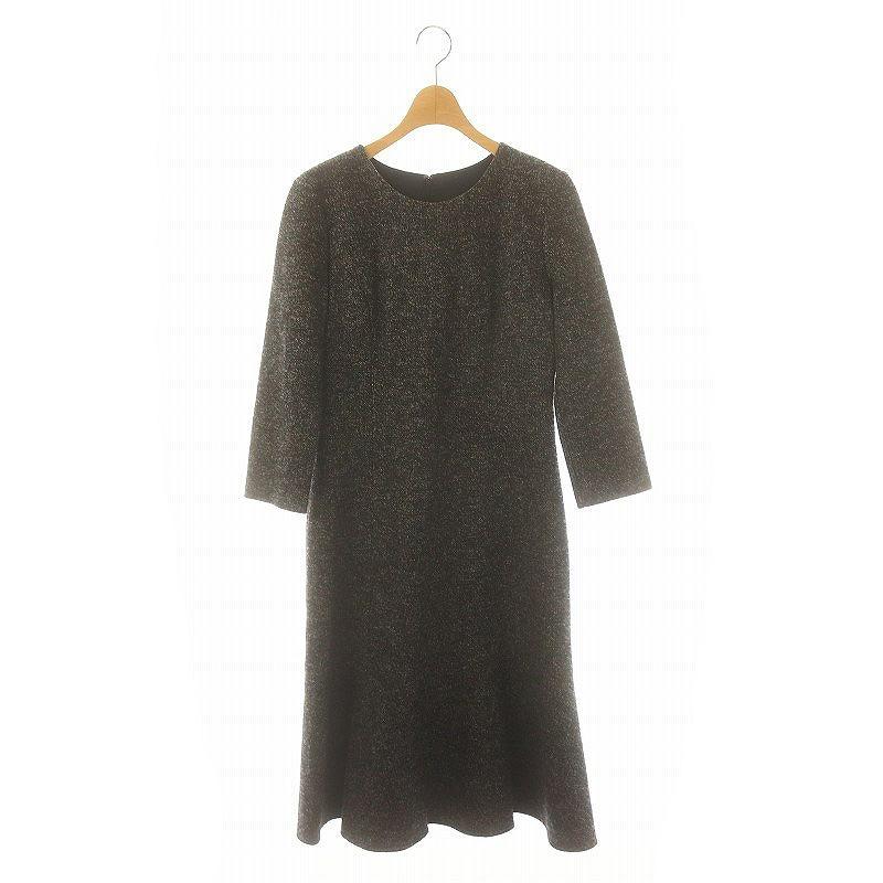 アナイ ANAYI ウールナイロン フレアワンピース ロング丈 マキシ丈  