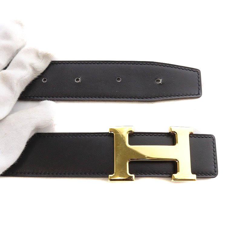 HERMES（エルメス） コンスタンス Hベルト レザー □E刻印 黒 ブラック