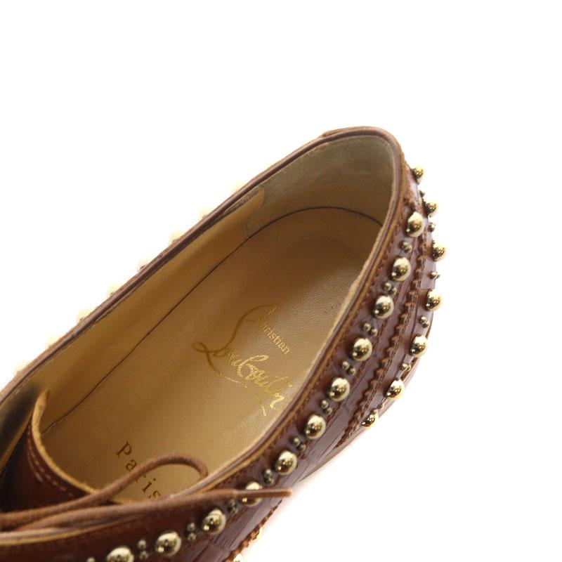 クリスチャンルブタン スタッズ ローファー 37 24センチ